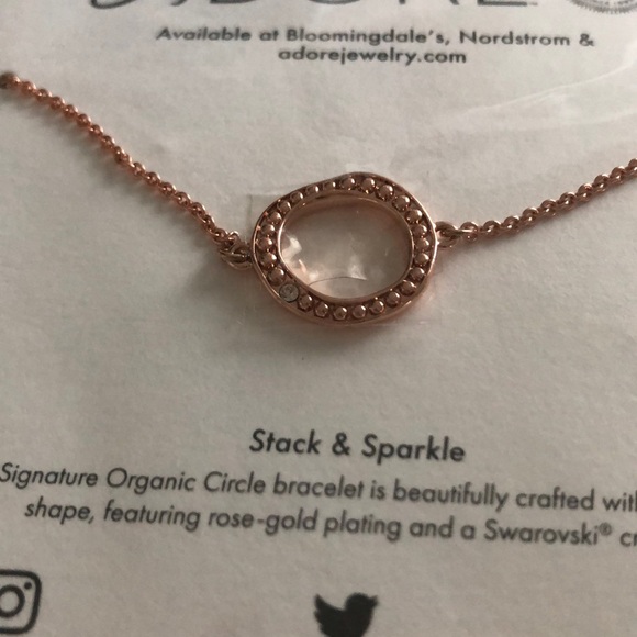 Adore Swarovski Organic Circle Bracelet - NWT - Picture 4 of 5
